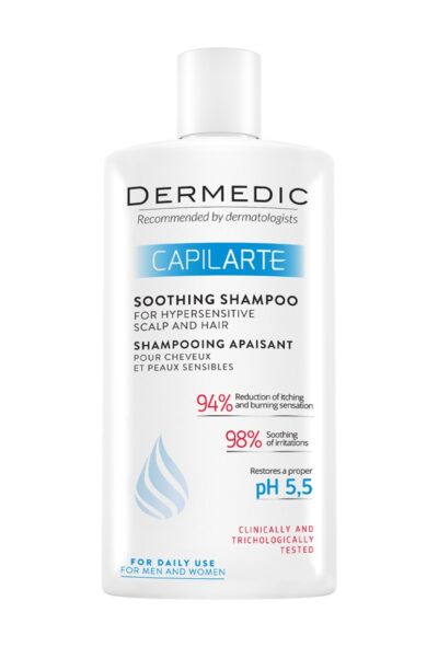 DERMEDIC CAPILARTE УСПОКОЯВАЩ ШАМПОАН ЗА ЧУВСТВИТЕЛЕН И РАЗДРАЗНЕН СКАЛП