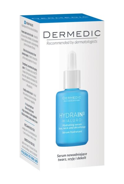 DERMEDIC HYDRAIN3 HIALURO ХИДРАТИРАЩ СЕРУМ ЗА ЛИЦЕ ШИЯ И ДЕКОЛТЕ