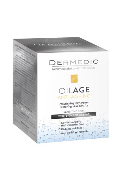 DERMEDIC OILAGE ПОДХРАНВАЩ ДНЕВЕН КРЕМ ЗА ЛИЦЕ ВЪЗСТАНОВЯВАЩ ПЛЪТНОСТТА НА КОЖАТА