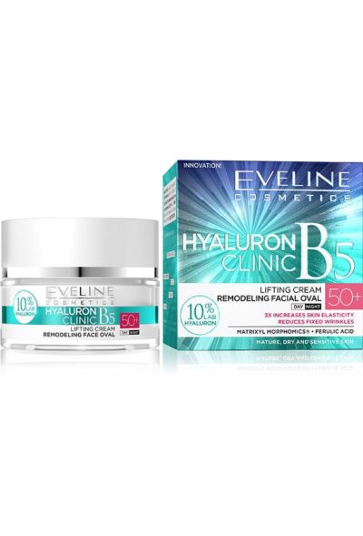 EVELINE HYALURON CLINIC ДНЕВЕН И НОЩЕН КРЕМ ЗА ЛИЦЕ 50+