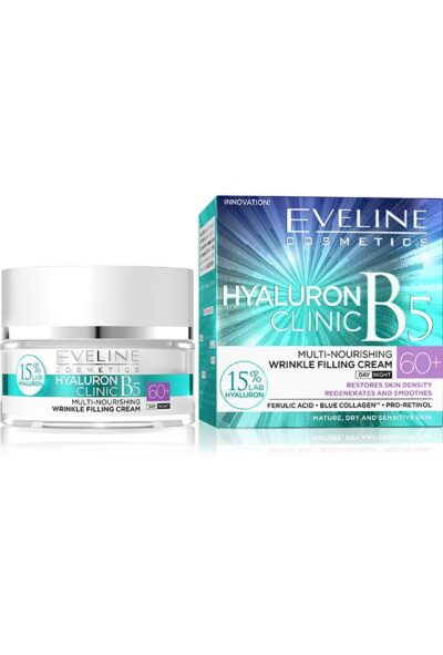 EVELINE HYALURON CLINIC ДНЕВЕН И НОЩЕН КРЕМ ЗА ЛИЦЕ 60+