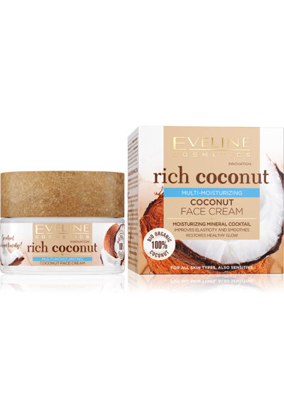 EVELINE RICH COCONUT МУЛТИ ХИДРАТИРАЩ КРЕМ ЗА ЛИЦЕ С БИО КОКОС