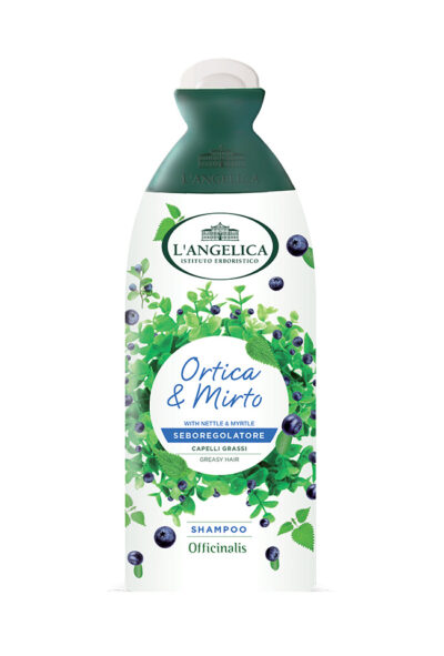 L'ANGELICA OFFICINALIS ШАМПОАН ЗА МАЗНА КОСА С ЕКСТРАКТИ ОТ КОПРИВА И МИРТА