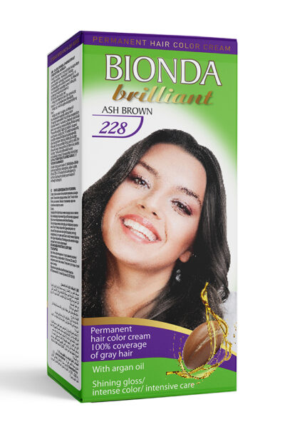 BIONDA БОЯ ЗА КОСА BRILLIANT 228 ПЕПЕЛНО КАФЯВ