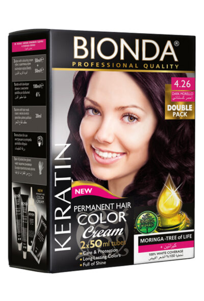 BIONDA БОЯ ЗА КОСА PROFESSIONAL DOUBLE 4,26 ТЪМНА ВИШНА