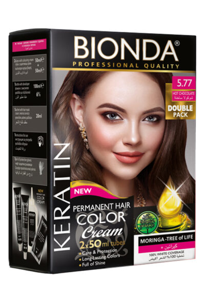 BIONDA БОЯ ЗА КОСА PROFESSIONAL DOUBLE 5,77 ГОРЕЩ ШОКОЛАД