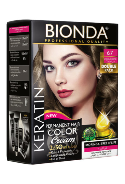 BIONDA БОЯ ЗА КОСА PROFESSIONAL DOUBLE 6,7 ШОКОЛАДОВО КАФЕ