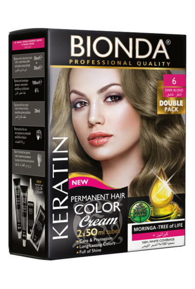 BIONDA БОЯ ЗА КОСА PROFESSIONAL DOUBLE 6 ТЪМНО РУС