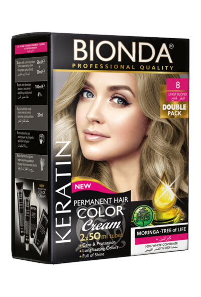 BIONDA БОЯ ЗА КОСА PROFESSIONAL DOUBLE 8 СВЕТЛО РУС
