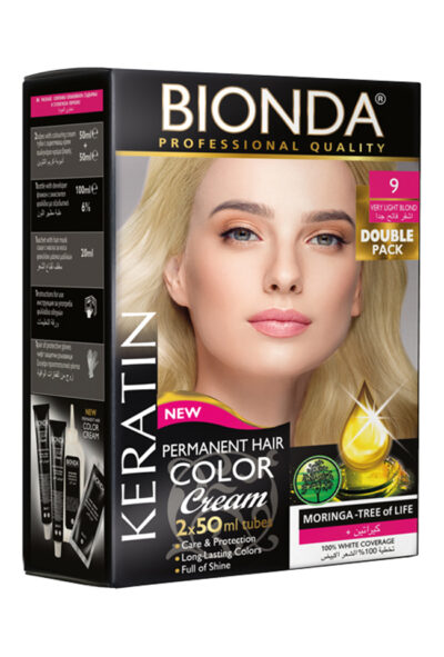 BIONDA БОЯ ЗА КОСА PROFESSIONAL DOUBLE 9 МНОГО СВЕТЛО РУС