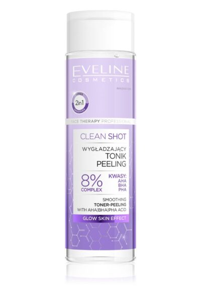 EVELINE CLEAN SHOT ИЗГЛАЖДАЩ ТОНЕР-ПИЛИНГ ЗА ЛИЦЕ