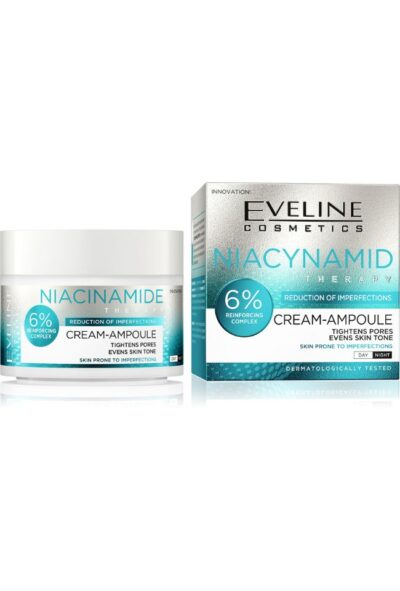EVELINE CREAM-AMPOULE NIACINAMIDE ДНEВЕН/НОЩЕН КРЕМ ЗА ЛИЦЕ - РЕДУЦИРАНЕ НА НЕСЪВЪРШЕНСТВАТА