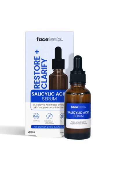 FACE FACTS ВЪЗСТАНОВЯВАЩ СЕРУМ ЗА ЛИЦЕ САЛИЦИЛОВА КИСЕЛИНА