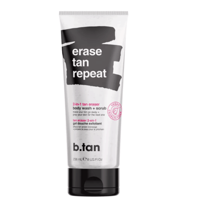 B.TAN ДУШ ГЕЛ И ПИЛИНГ ЗА ПРЕМАХВАНЕ НА ТЕН erase tan repeat 237 мл