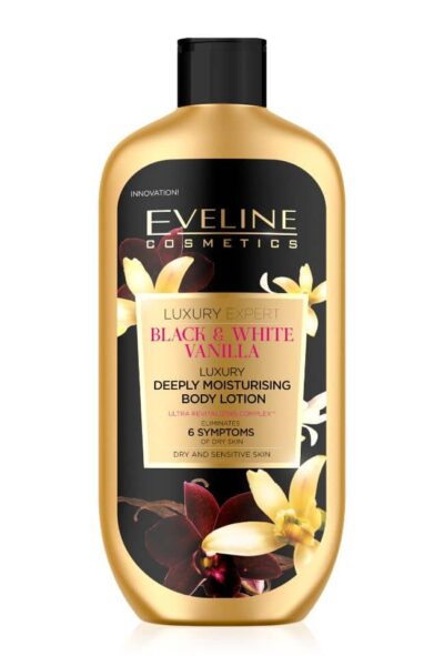 EVELINE LUXURY EXPERT ХИДРАТИРАЩ ЛОСИОН ТЯЛО BLACK AND WHITE VANILLA