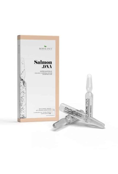 BIOBALANCE СУПЕР АМПУЛА С DNA ГЕЛ ОТ СЬОМГА, ПРОТИВ БРЪЧКИ, 10 Х 2 МЛ