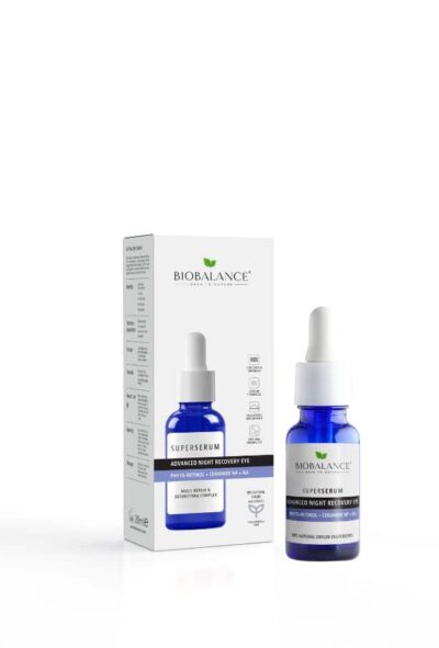 BIOBALANCE СУПЕР ОКОЛООЧЕН СЕРУМ ЗА ДОПЪЛНИТЕЛНО НОЩНО ВЪЗСТАНОВЯВАНЕ С ФИТО РЕТИНОЛ И СЕРАМИДИ