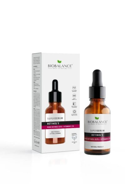 BIOBALANCE СУПЕР СЕРУМ ЗА ПОВДИГАНЕ И СТЯГАНЕ  С РЕТИНОЛ