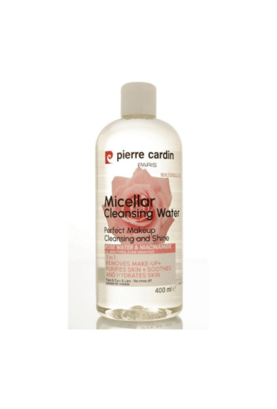 PIERRE CARDIN МИЦЕЛАРНА ВОДА ЗА ЛИЦЕ РОЗОВА ВОДА И НИАЦИНАМИД 400 ml