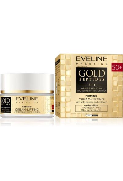 EVELINE GOLD PEPTIDES 50+ ДНЕВЕН/НОЩЕН СТЯГАЩ ЛИФТИНГ-КРЕМ