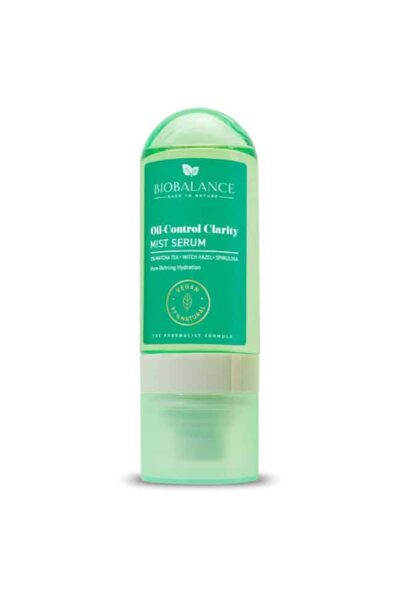 BIOBALANCE СЕРУМ МИСТ ЗА ЛИЦЕ OIL CONTROL CLARITY С МАТЧА И СПИРУЛИНА