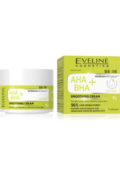 EVELINE KOREAN RITUALS AHA BHA+ ДНЕВЕН/НОЩЕН ИЗГЛАЖДАЩ КРЕМ