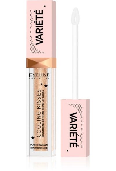 EVELINE VARIETE COOLING KISSES ГЛАНЦ ЗА УСТНИ С БЛЯСЪК, 6,8 МЛ