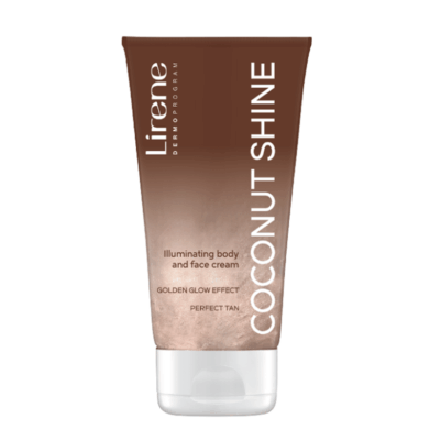LIRENE PERFECT TAN КРЕМ ЗА ТЯЛО И ЛИЦЕ COCONUT SHINE /СВЕТЛООТРАЗЯВАЩИ ЧАСТИЦИ/ 150 мл,