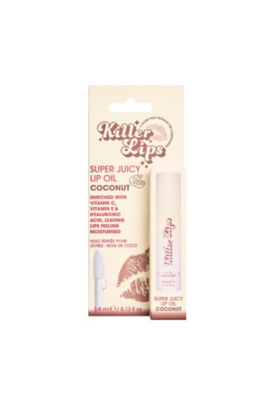 KILLER LIPS МАСЛО ЗА УСТНИ КОКОС 3,8мл