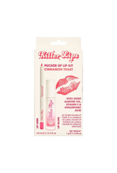 KILLER LIPS СЕТ МОЛИВ И ГЛАНЦ ЗА УСТНИ CINNAMON TOAST