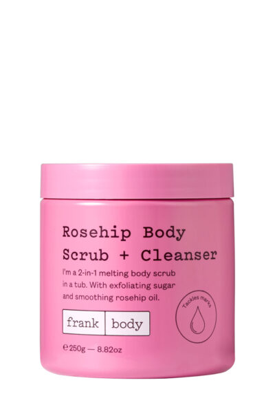СКРАБ И ПОЧИСТВАЩ ПРОДУКТ FRANK BODY ЗА ТЯЛО С ШИПКА 250g