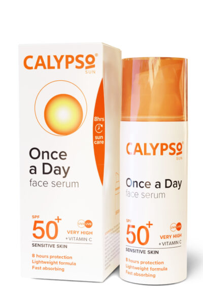 ONCE A DAY СЛЪНЦЕЗАЩИТЕН СЕРУМ ЗА ЛИЦЕ CALYPSO С ЕДНОКРАТНО НАНАСЯНЕ SPF50+ 50ml